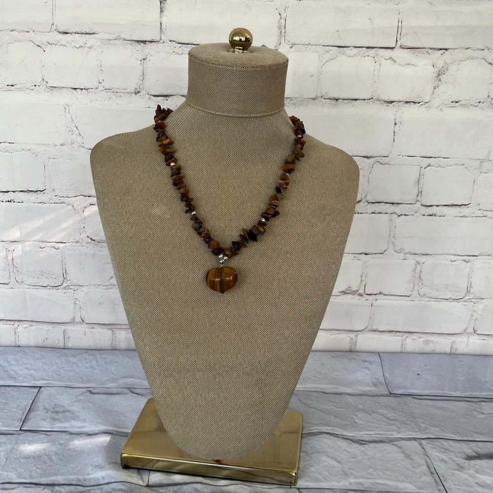 Tiger eye stone necklace